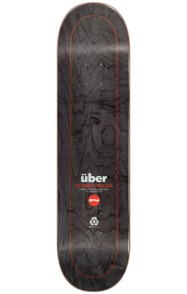 Mullen Uber Expanded Red 8.0 Skateboard Deck