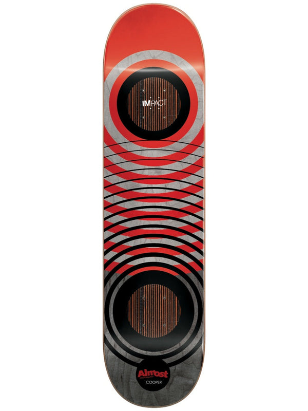Cooper Red Rings Impact 8.0 Skateboard Deck