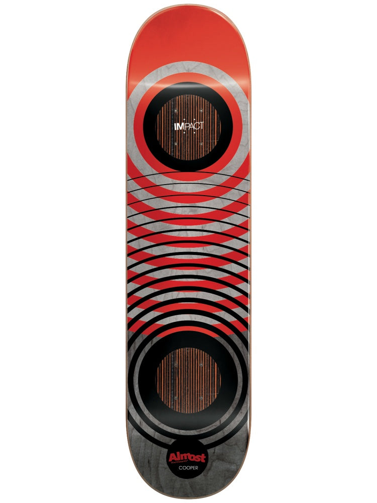 Cooper Red Rings Impact 8.0 Skateboard Deck – Almost Skateboards