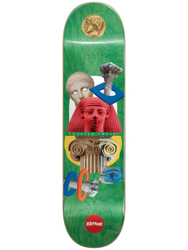 Youness Relics R7 Green 8.0 Skateboard Deck