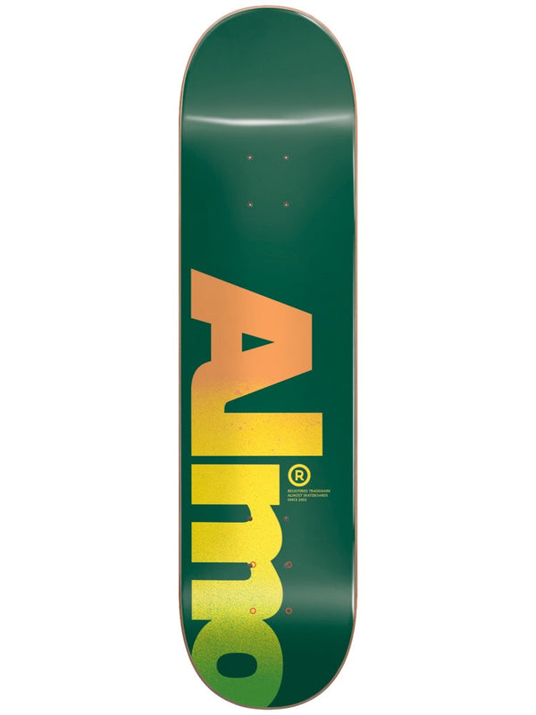 Fall Off Logo Green 8.25 Skateboard Deck