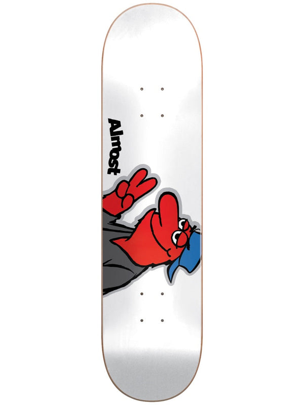 Almost Red Head HYB 8.375 White Skateboard Deck