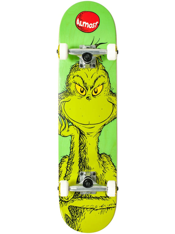 Youth Grinch 7.25" Green First Push Complete Skateboard MID