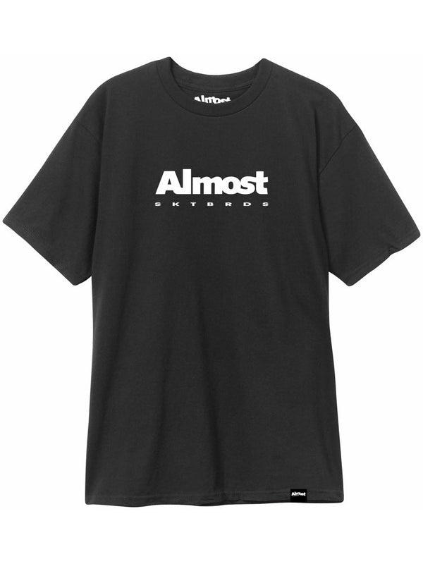 Stacked Black Short Short Sleeve Tshirt